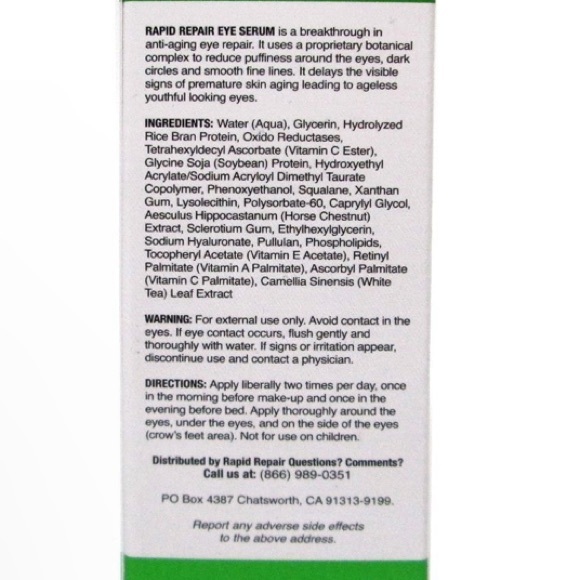 Rapid Repair Eye Serum w/ Regu-Age & Vitamin C (Ester) - 15 ml / .5 oz - Picture 4 of 5